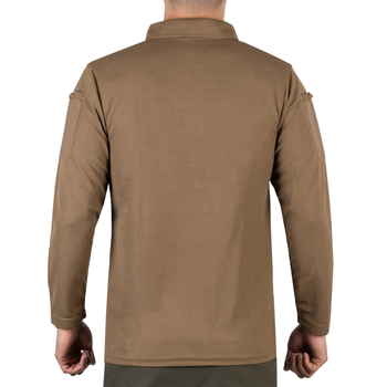Футболка Поло тактична з довгим рукавом Sturm Mil-Tec Tactical Long Sleeve Polo Shirt Quick Dry DARK COYOTE 3XL (10962019)