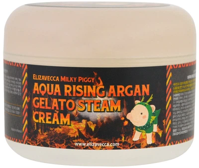 Крем паровий Зволожувальний Elizavecca Milky Piggy Aqua Rising Argan Gelato Steam Cream 100 мл (8809418750147)