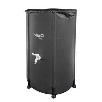 Складаний контейнер для води Neo Tools 15-951 250 л з краном 60х88см Чорний