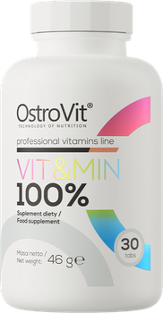 Харчова добавка OstroVit 100% Vit&Min 30 таб (5902232619300)