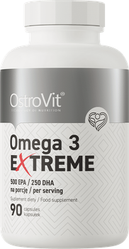 Харчова добавка OstroVit Omega 3 Extreme 90 капсул (5903246228809)