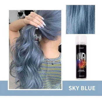 Тимчасова фарба-спрей для волосся сіро-блакитна Sky Blue 120 мл