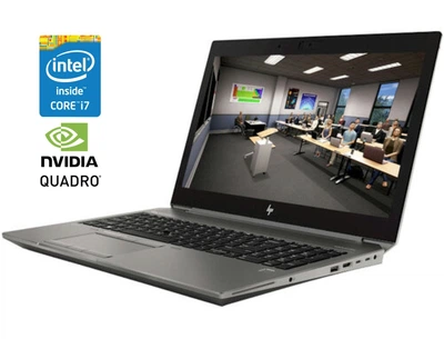 Мобильная рабочая станция HP ZBook 15 G6 / 15.6" (3840x2160) IPS Touch / Intel Core i7-9850H (6 (12) ядер по 2.6 - 4.6 GHz) / 16 GB DDR4 / 256 GB SSD / nVidia Quadro T2000, 4 GB DDR5, 128-bit / WebCam б/у
