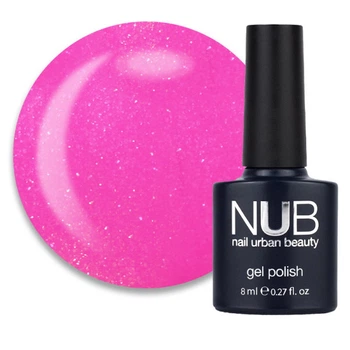 Гель-лак NUB 026 Rosa Centifolia розовая фуксия с шиммерами 8 мл (096200205260)