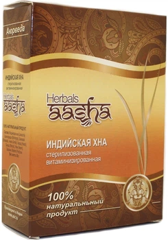 Хна стерилизованная витаминизированная Индийская Aasha Herbals 80g (664747-578772-2)