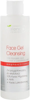 Гель для эксфолиации 10% Миндальная кислота + AHA + Лактобионовая кислота - Bielenda Professional Exfoliation Face Program Cleansing Face Gel 200g (1025836-1358300-2)