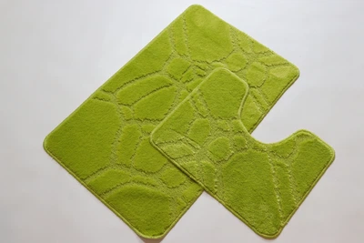 Набір килимків у ванну та туалет Vonaldi 80*50 см та 40*50 см 10566/5542green/s
