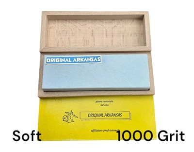 Камень для заточки натуральный (ARKANSAS) Soft, 1000 Grit, 150 x 50 мм