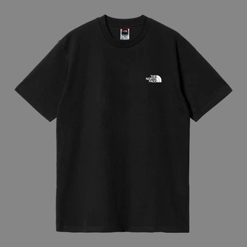 Футболка унісекс the north face з малюнком гір розмір M чорного кольору