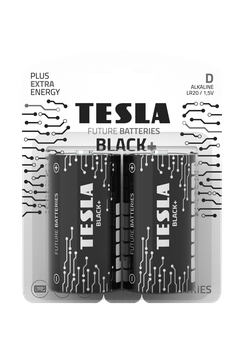 Батарейки Tesla D BLACK+ LR20 / BLISTER FOIL 2 шт.