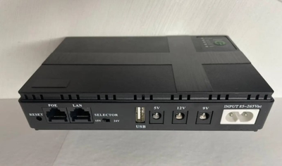 Джерело безперебійного живлення (ДБЖ) для роутера Yepo Mini-UPS 10400 мАг 12v (Чорний)