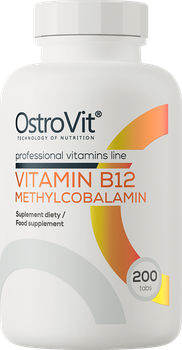 Suplement diety OstroVit Witamina B12 Metylokobalamina 200 tabletek (5903933902616)