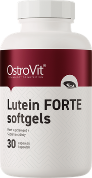 Харчова добавка OstroVit Lutein FORTE 30 желатинових капсул (5903246224078)