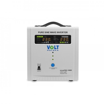 Источник бесперебойного питания (ИБП) Volt Polska Sinus Pro 1500E 1050/1500W 12v (Белый)