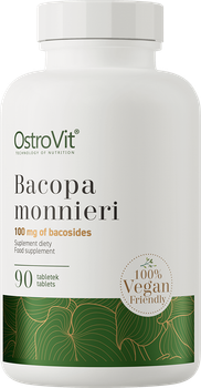 Харчова добавка OstroVit Bacopa Monnieri 90 таблеток (5903246220841)