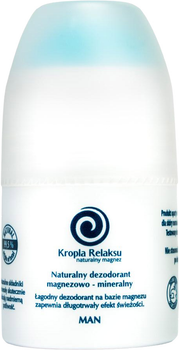 Naturalny dezodorant dla mężczyzn Kropla Relaksu Magnezowo-mineralny 60 ml (5907637923083)