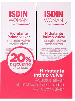 Інтимний зволожувальний крем Isdin Woman Vulvar Intimate Moisturizer 2х30 мл (8429420205000)