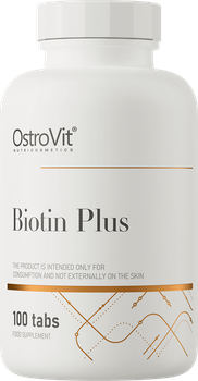 Харчова добавка OstroVit Biotin Plus 100 таблеток (5903246225075)