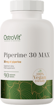 Харчова добавка OstroVit Piperine 30 MAX 90 таблеток (5903933903149)