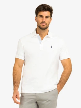 Поло длинное мужское U.S. Polo Assn 11D263-9800A(WHITE) L Белое (786660993127)