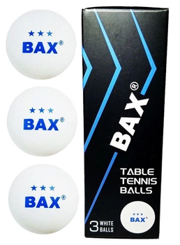 Шарики мячики для настольного тенниса BAX 3* Набор 3 шт