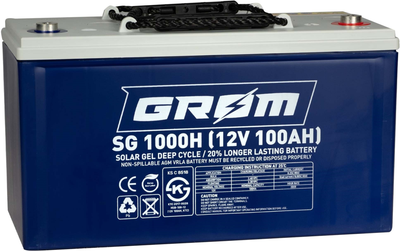 Тяговый аккумулятор Grom HYBRID GEL 100Ah 12V (СТ-00163981)