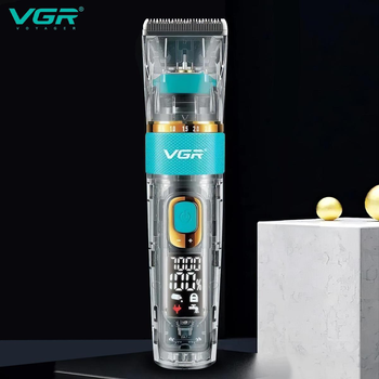 Машинка для стрижки волос профессиональная VGR V-695 Прозрачная (1010603-Other)