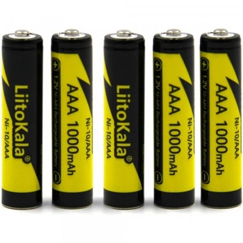 Акумулятор LiitoKala NiMH AAA 1000mAh 5шт/уп (NI-10/AAA-5B)