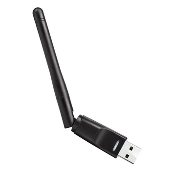 Сетевой Wi-Fi адаптер Ralink Media Tek MT7601 LV-UW10S с антенной 2dBi и скоростью передачи до 150 Мбит/сек для ПК и TV-тюнеров