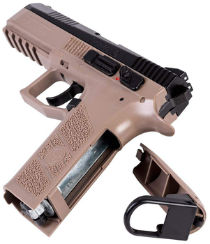 Пневматичний пістолет ASG CZ P-09 Black/FDE Blowback Pellet