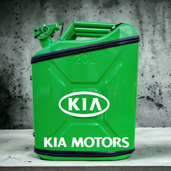 Подарочная канистра мини-бар с дозаправкой 20л KIA марка авто, uwest, Зеленая
