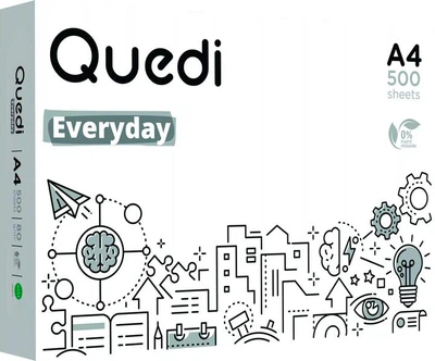 Бумага Quedi Everyday 80 г/м2, A4, 500л, class C, белизна 146% Белая