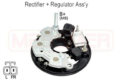 Комплектуючі генератора Messmer 215944 Opel Astra