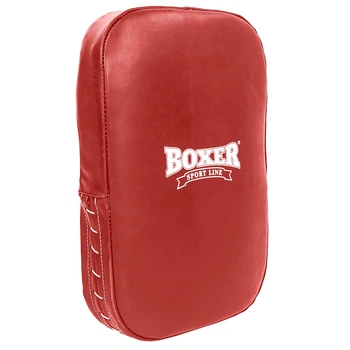Макивара Прямая кожаная 1шт Boxer 1019-01 Красный