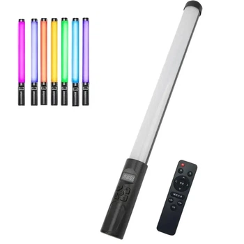 Портативная Led лампа для селфи с пультом B1 |RGB, 50 cm| Черный