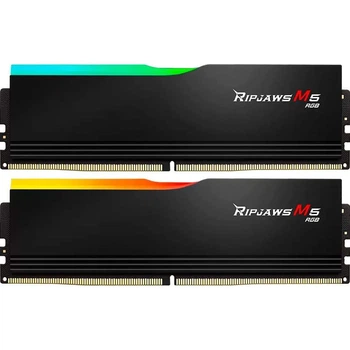 Модуль пам'яті G.Skill DDR5 32GB (2x16) Ripjaws M5 6400MHz RGB Black XMP (F5-6400J3239G16GX2-RM5RK)
