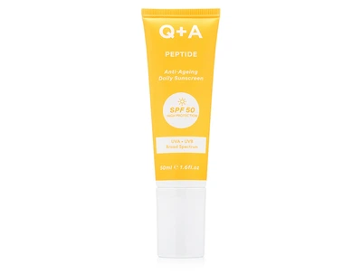Антивозрастной солнцезащитный крем для лица Q+A Peptide Anti-Ageing Daily Sunscreen SPF 50 PA++++, 50мл (5060486267842)