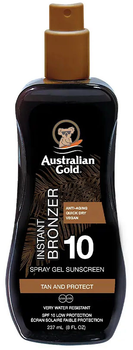Żel-spray przeciwsłoneczny Australian Gold Instant SPF 10 z natychmiastowym bronzerem 237 ml (0054402720905)