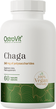 Харчова добавка OstroVit Chaga 60 капсул (5903933904870)