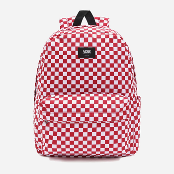Plecak materiałowy 22l Vans Mn Old Skool Check Biały/Czerwony (195441325208)