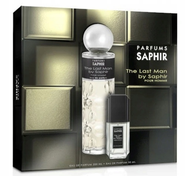 Подарунковий набір для чоловіків Saphir Parfums The Last Man Парфумована вода 200 мл + Парфумована вода 30 мл (8424730026635)
