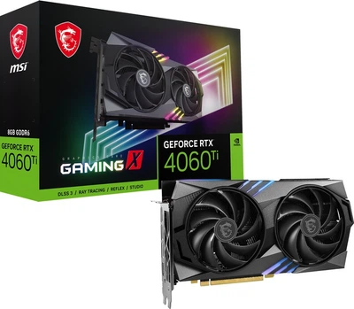 Відеокарта GF RTX 4060 Ti 8GB GDDR6 Gaming X MSI (GeForce RTX 4060 Ti GAMING X 8G)