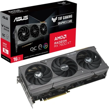 Відеокарта Asus AMD Radeon RX 7600 XT 16GB GDDR6 TUF Gaming OC (TUF-RX7600XT-O16G-GAMING)
