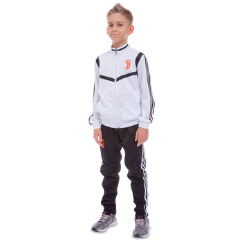 Костюм спортивный детский Zelart Juventus Ювентус LD-6122K-J рост 125-135 см (26) White-Black