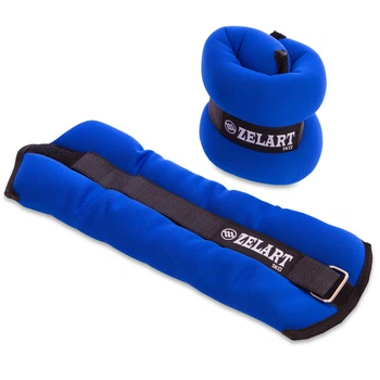 Утяжелители для рук и ног Zelart Sport My Fit FI-1966-2 2 шт по 1 кг черно-синий