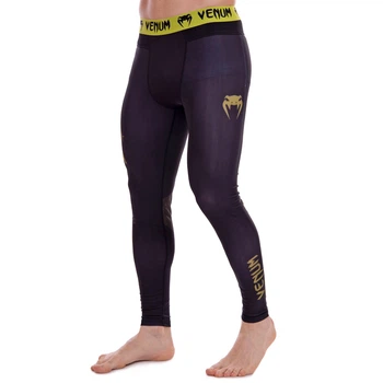 Штаны мужские компрессионные тайтсы мужские Venum California Heroe 9619 L (170-175см) Black-Yellow