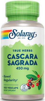 Каскара Саграда Solaray Cascara Sagrada 450 mg 100 veg caps