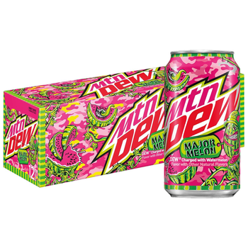Упаковка безалкогольного газованого напою Mountain Dew Major Melon 0.355 l х 12