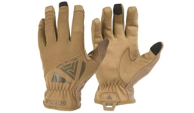 Тактичні сенсорні рукавиці розмір L Helikon-Tex Direct Action Light Gloves Койот (GL-LGHT-PES-CBR-L)
