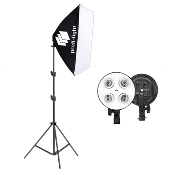 Софтбокс 50х70 см на 4 патрона E27 Profi-light PS-574 + Стойка 2 м